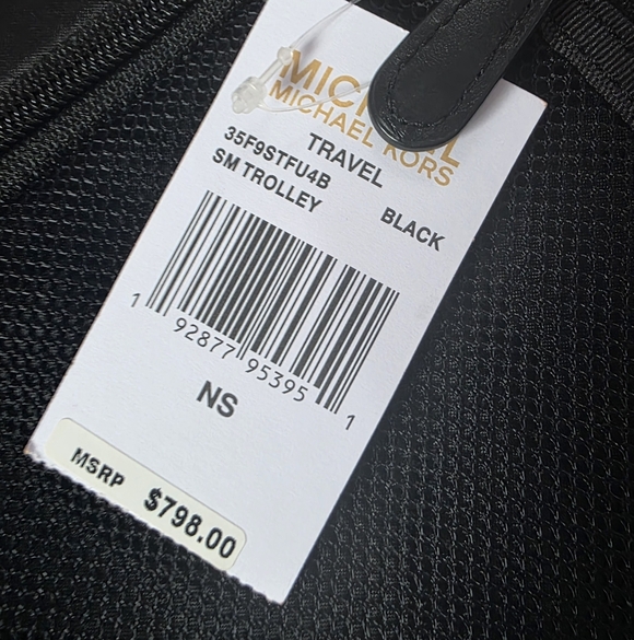 Michael Kors Black Travel Suitcase And Weekender Bag Set - Picture 8 of 11